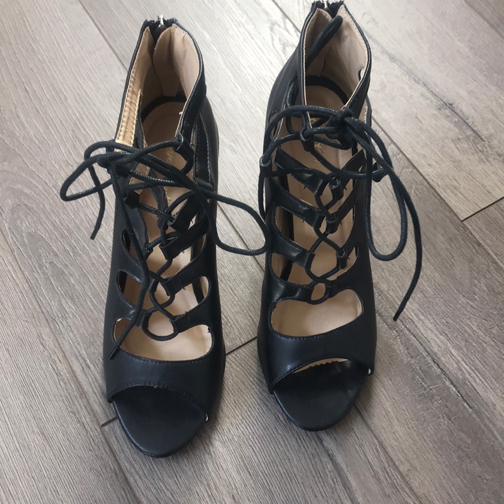 Lace up heels